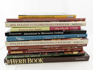 lot 104 image: Set of 12 Cookbooks and Holiday Recipe Books