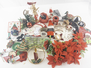 lot 161A image: Collection of Holiday and Christmas Ornaments and Decorations
