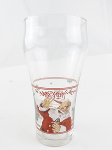 lot 15K image: 1996 Coca-Cola Classic Happy Holidays Santa Pint Glass