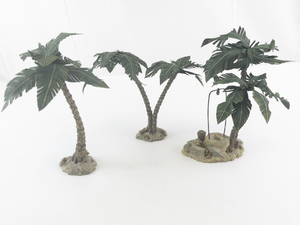 lot 16E image: Department 56 Town Well and Palm Trees Village Accessory Set