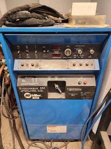 Miller Synchrowave 351 welder with accessories
