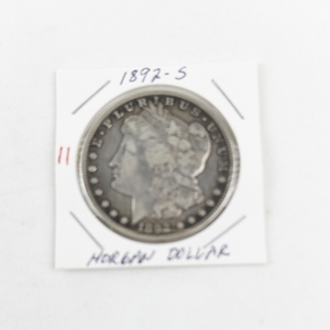 lot 11 image: 1892-S Morgan Silver Dollar Coin