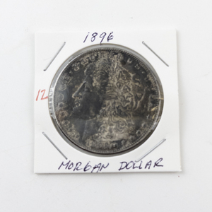 lot 12 image: 1896 Morgan Silver Dollar Coin