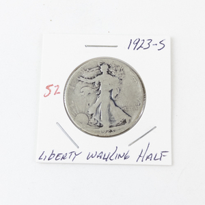 lot 52 image: 1923-S Liberty Walking Half Dollar Silver Coin