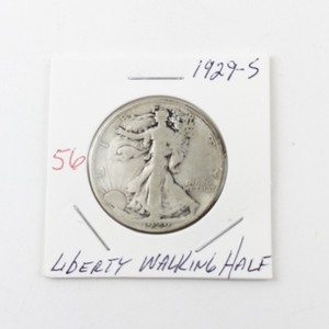 lot 56 image: 1929-S Liberty Walking Half Dollar Coin