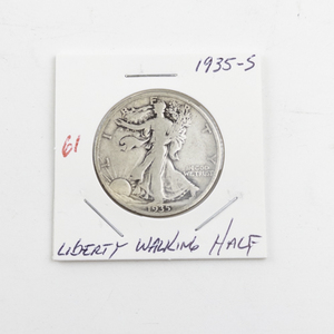 lot 61 image: 1935-S Liberty Walking Half Dollar Coin