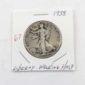 lot 67 image: 1938 Liberty Walking Half Dollar Coin