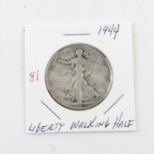 lot 81 image: 1944 Liberty Walking Half Dollar Silver Coin