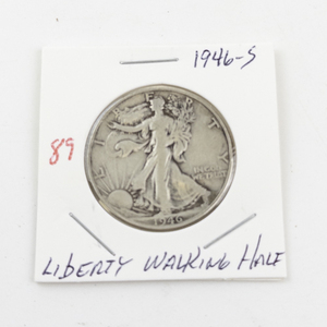 lot 89 image: 1946-S Liberty Walking Half Dollar Coin