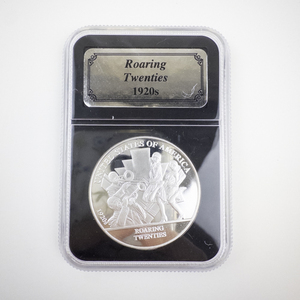 lot 126 image: American History Roaring Twenties 1 Troy Ounce .999 Fine Silver Coin