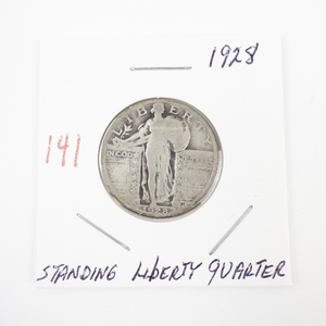 lot 141 image: 1928 Standing Liberty Quarter