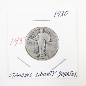 lot 145 image: 1930 Standing Liberty Silver Quarter
