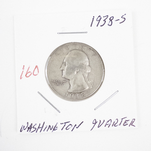 lot 160 image: 1938-S Washington Quarter