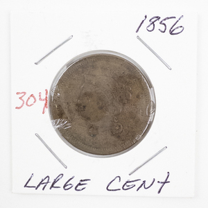 lot 304 image: 1856 Large Cent US Coin