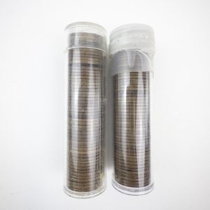 lot 326 image: Lot of 2 Rolls of Lincoln Wheat Pennies Mixed Dates