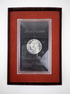 lot 342 image: 1972-S Eisenhower Proof Silver Dollar in Original Case