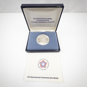 lot 351 image: 1974 John Adams Bicentennial 1oz Sterling Silver Medal Proof #3 of 5
