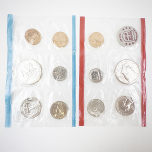 lot 357 image: 1972 P&D Uncirculated Mint Coin Set in Original Packaging