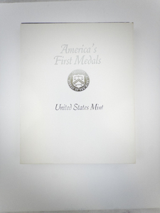 lot 412 image: Americas First Medals United States Mint 11-Piece Pewter Medal Set in Display Album