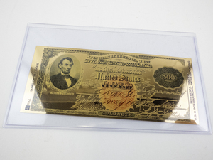 lot 414 image: BRADFORD EXCHANGE -&nbspAbraham Lincoln Presidential Tribute 24kt Gold Note