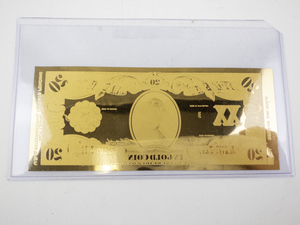 lot 413 image: BRADFORD EXCHANGE - Presidential Tribute Note 50mg 24kt Gold George Washington