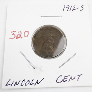 lot 320 image: 1912-S Lincoln Wheat Cent
