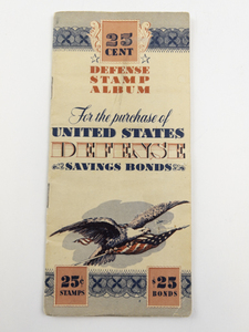 lot 427 image: United States Defense Savings Bond Stamp Album with Stamps
