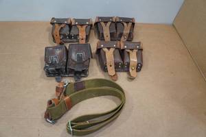 lot 222 image: Military Ammo Belt Holsters