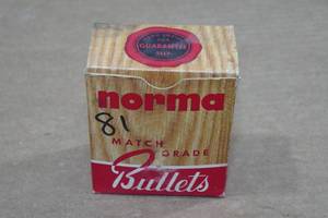 lot 276 image: 81 Norma 30 Caliber .308 180 Gr PSP Boattail Match Bullets