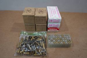 lot 284 image: Empty .38 Spl Casings