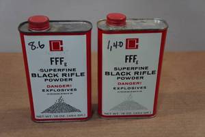 lot 298 image: Goex FFFg Superfine Black Rifle Powder