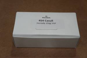 lot 333 image: 50 .454 Casull 250 Gr Hornady HSP Ammo