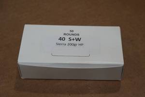 lot 346 image: 50 .40 S&W 200 Gr Sierra HP Ammo