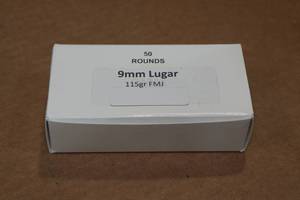 lot 358 image: 50 9mm Luger 115 Gr FMJ Ammo