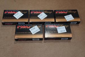 lot 367 image: 100 PMC Bronze .223 Rem 55 Gr FMJ BT Ammo