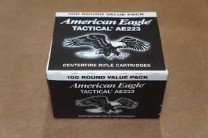 lot 375 image: 100 American Eagle .223 Rem 55 Gr FMJ Ammo
