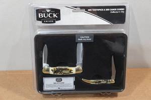 lot 72 image: Buck Knives Toothpick & Canoe Combo Knife Set