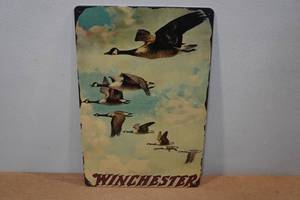 lot 90 image: Novelty Metal Sign - Winchester