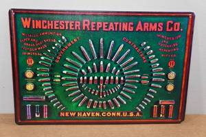 lot 93 image: Novelty Metal Sign - Winchester