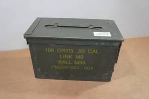 lot 175 image: Metal Ammo Can