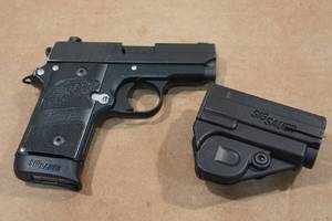 lot 1S image: Sig Sauer P238 .380 Auto Semi-Auto Pistol - Molded Holster