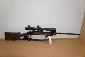 lot 1A image: Winchester 1885 High Wall .223 Rem Single-Shot Rifle - Mark 10-40 x 50 SFE Scope