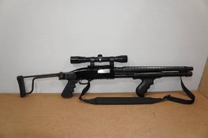 lot 2B image: Winchester Model 1300 Defender 12 Gauge Pump-Action Shotgun - Butler Creek Folding Stock