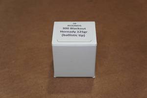 lot 394 image: 30 .300 Blackout 125 Gr Hornady Ballistic Tip Ammo