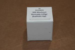 lot 398 image: 30 .300 Blackout 125 Gr Hornady Ballistic Tip Ammo