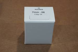 lot 425 image: 20 7mm-08 130 Gr SP Ammo