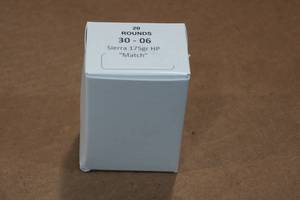 lot 426 image: 20 .30-06 Sprg 175 Gr Sierra HP Match Ammo