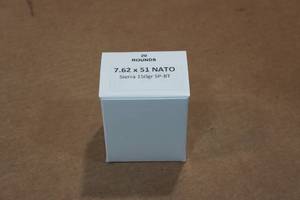 lot 435 image: 20 7.62 x 51 (.308 Win) 150 Gr Sierra SP BT Ammo