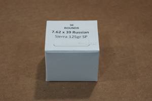 lot 443 image: 30 7.62 x 39mm 125 Gr Sierra SP Ammo