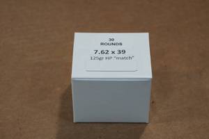 lot 451 image: 30 7.62 x 39mm 125 Gr HP Match Ammo
